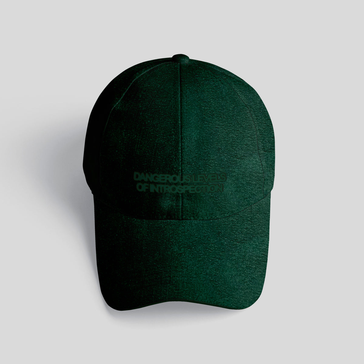 DANGEROUS LEVELS OF INTROSPECTION FOREST GREEN DAD HAT JP SAXE STORE