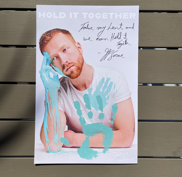 Signed & Stamped Hold It Together EP Poster (Framed)